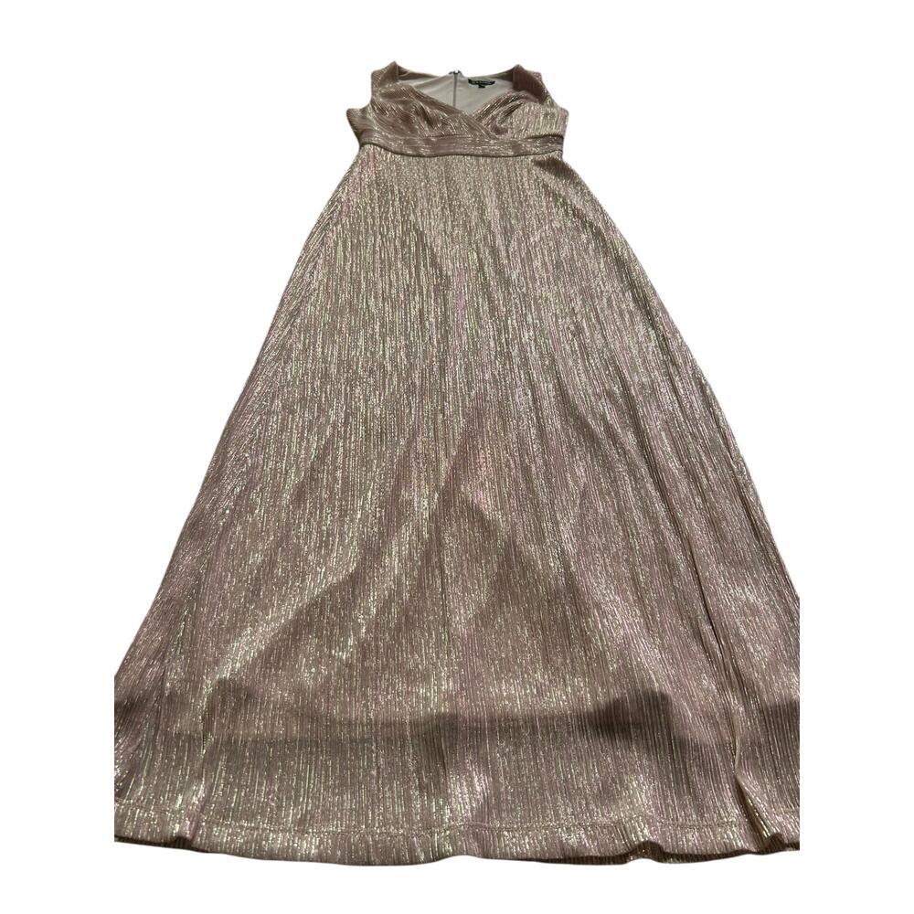 Marina Pink and Gold Gown - Size 4 - Picture 13 of 16
